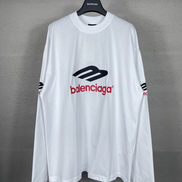 Balenciaga white long-sleeved T-shirt - Picture 1 of 9